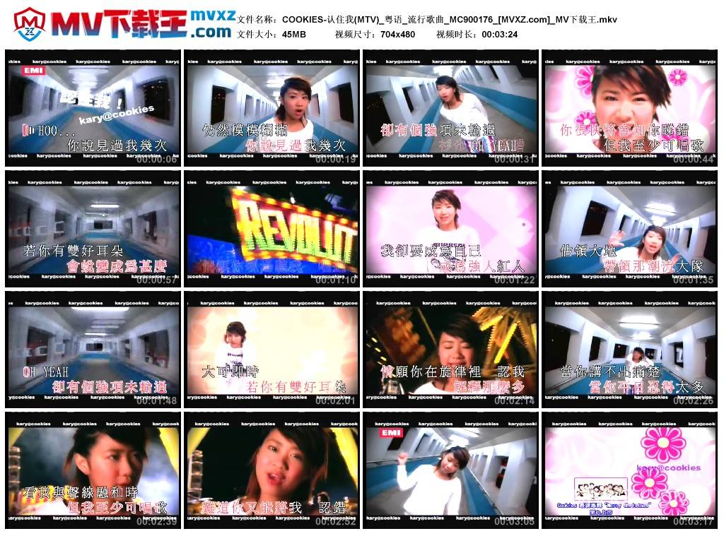 COOKIES-认住我(MTV)_粤语_流行歌曲_MC900176